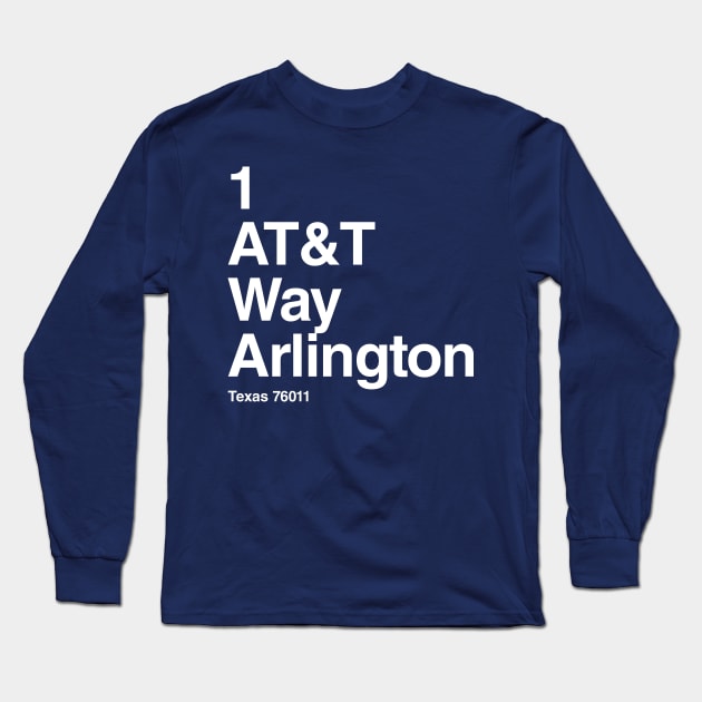 Dallas Cowboys Texas Football Stadium Long Sleeve T-Shirt by Venue Pin